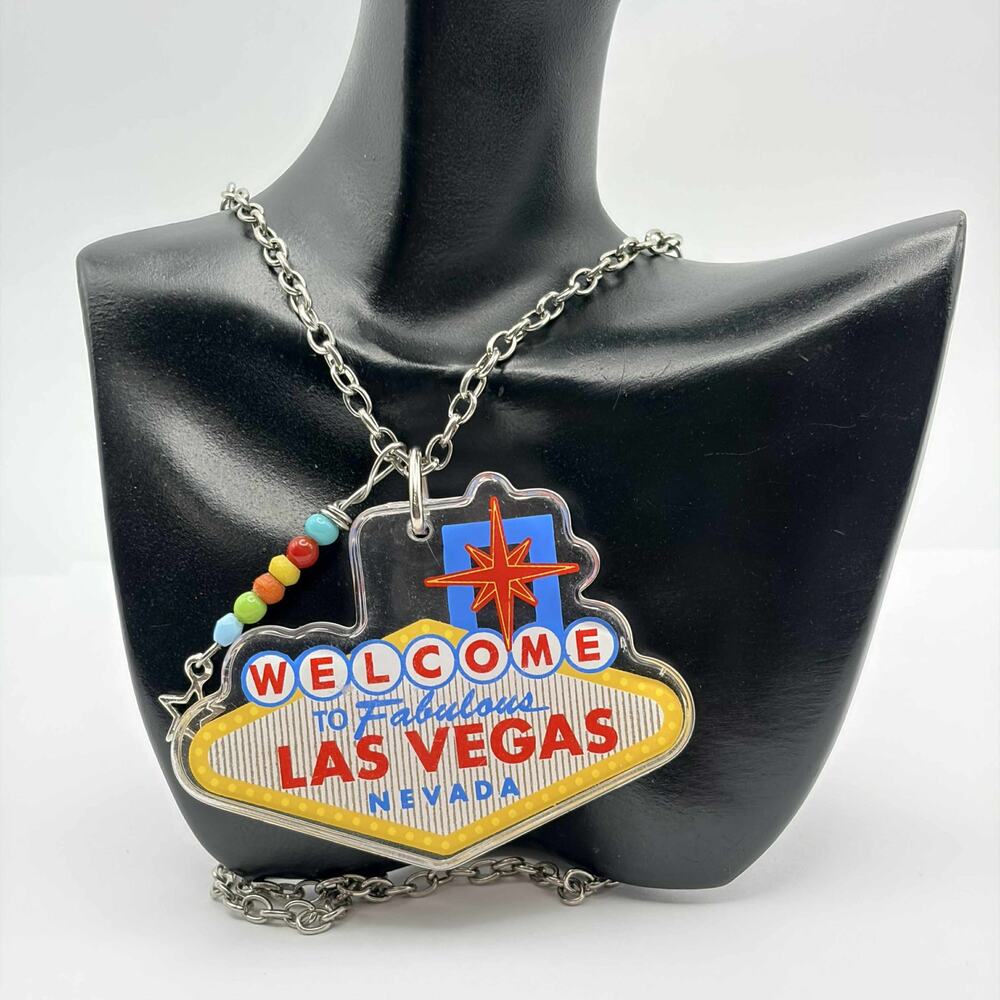 Yellow & Red Las Vegas Necklace